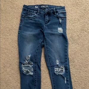 Dark Wash Ripped Jeans